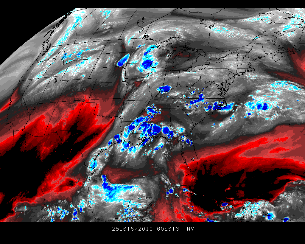 Latest Water Vapor - Click to enlarge