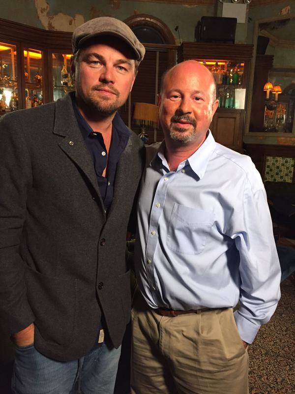 Talking about climate change with Leonardo DiCaprio!