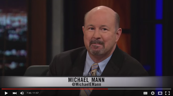 Dr. Michael Mann.  Picture from interview with Bill Maher.